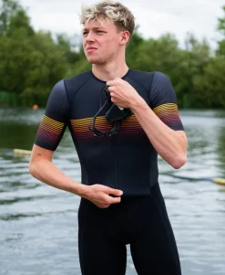 Flame Pro Aero Tri Suit open zip - Men's