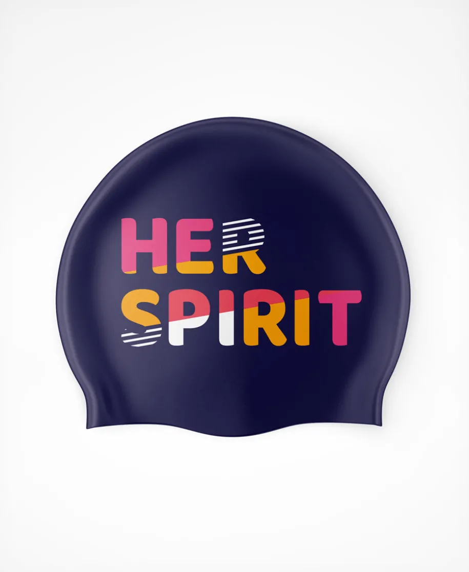 Her Spirit Swim Cap - Patchwork