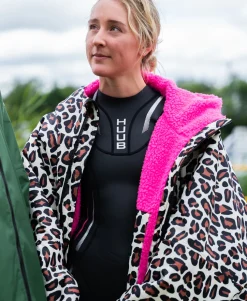 HUUB Changing Robe - Leopard Print / Pink