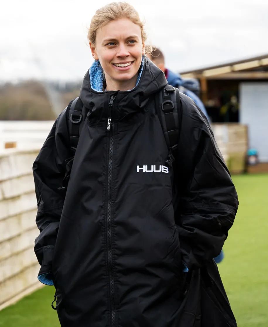 HUUB Changing Robe Black and Blue - XS/Junior
