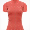 La Fleur Short Sleeve Jersey Coral Flowers - Women's