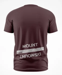 Mount / Dismount' T-Shirt - Red Brown